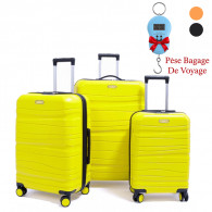 Set De Trois Valises Jaune