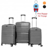 Set De 3 Valises Incassable Gris