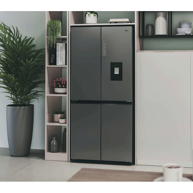 Réfrigérateur Side by Side Hoover HHCR3818EWPL 463Litres Nofrost Silver en Tunisie