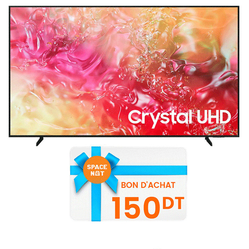 TV Samsung DU7000 70" 4k Crystal UHD Smart Noir en Tunisie