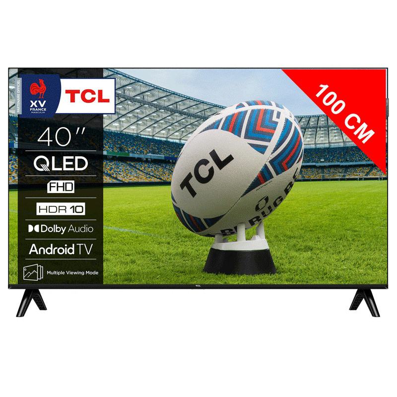 TV TCL S5K 40" QLED FHD Android Smart Tv Noir en Tunisie TV TCL S5K 40" QLED FHD Android Smart Tv Noir en Tunisie