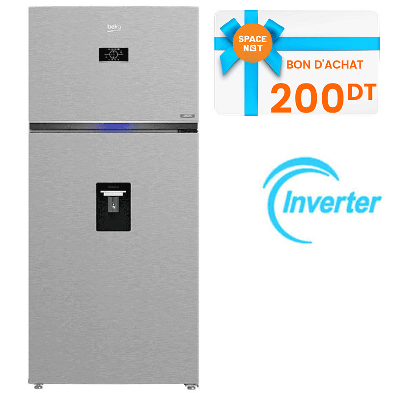 Réfrigérateur Beko RDNE700E40DZXP 700L NoFrost Inox En Tunisie Réfrigérateur Beko RDNE700E40DZXP 700L NoFrost Inox En Tunisie