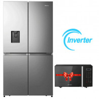 Réfrigérateur Side By Side Hisense Inverter 579L NoFrost Inox en Tunisie