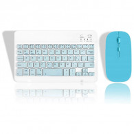 Pack Clavier Et Souris Sans Fil Bleu en Tunisie