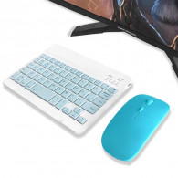 Pack Clavier Et Souris Sans Fil Bleu en Tunisie