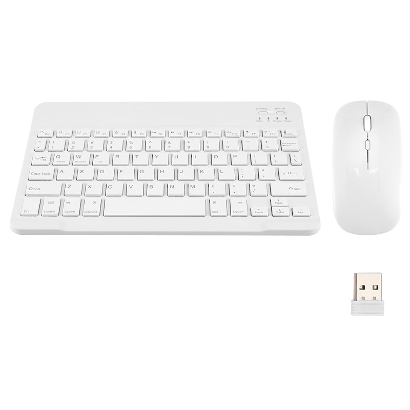 Pack Clavier Et Souris Sans Fil Blanc en Tunisie