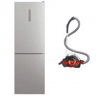 Réfrigérateur Combinée Hoover HOCE7T618EX 341 Litres NoFrost Inox