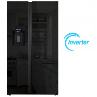 Réfrigérateur Side By Side Hyundai Inverter 556L NoFrost Noir en Tunisie