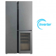 Réfrigérateur Side By Side  Hyundai Cave À Vin Inverter 548L NoFrost Inox en Tunisie