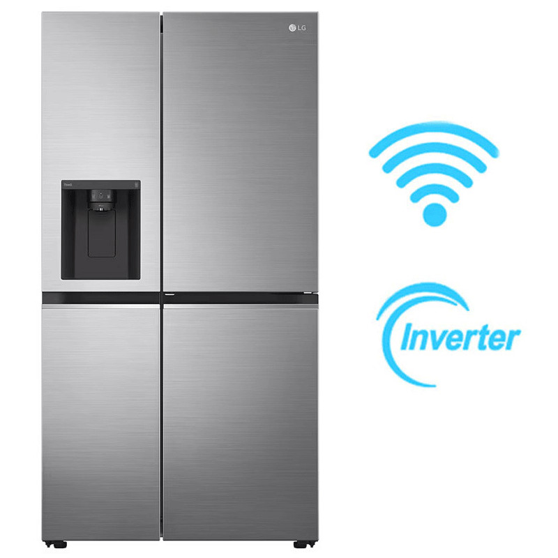 Réfrigérateur Side By Side LG ThinQ GC-J257SLSS 611L Silver En Tunisie Réfrigérateur Side By Side LG ThinQ GC-J257SLSS 611L Silver En Tunisie