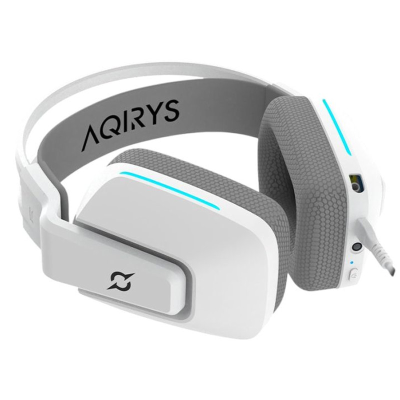 Micro Casque Gaming Filaire Aqirys Alya RGB Blanc En Tunisie