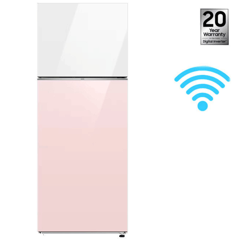 Réfrigérateur Samsung RT47CB66448CEL 460Litres NoFrost Blanc & Rose en Tunisie