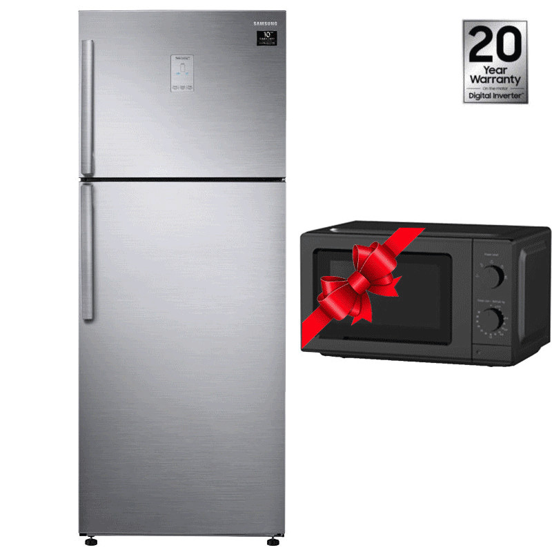 Réfrigérateur Samsung Twin Cooling Plus 452 Litres Silver + Micro Onde