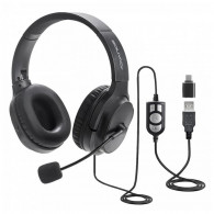 Micro Casque Filaire Advance Smartphonics 550 stéréo 2en1 Noir En Tunisie