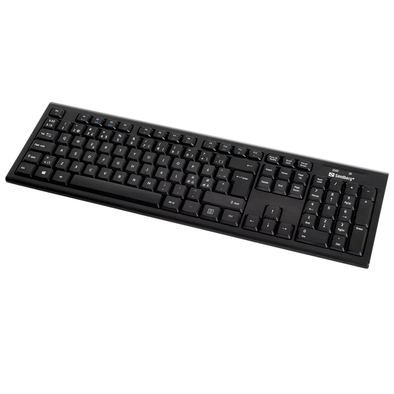 Pack Clavier et Souris Sans Fil Sandberg Noir En Tunisie