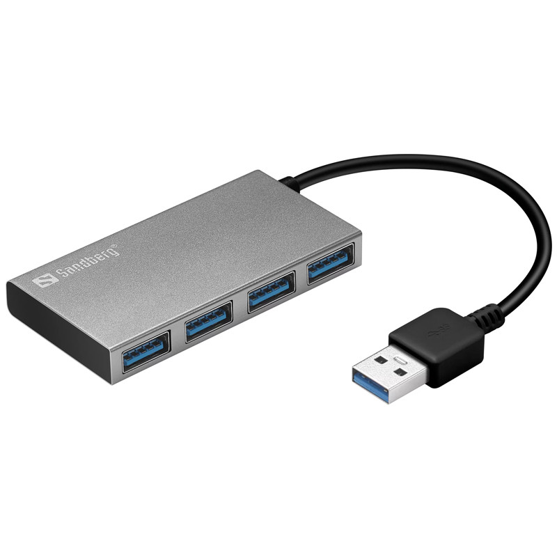 Hub USB Sandberg 133-88 4 Ports Gris En Tunisie