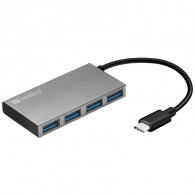 Hub USB Sandberg 136-20 4 Ports USB-C Gris en Tunisie