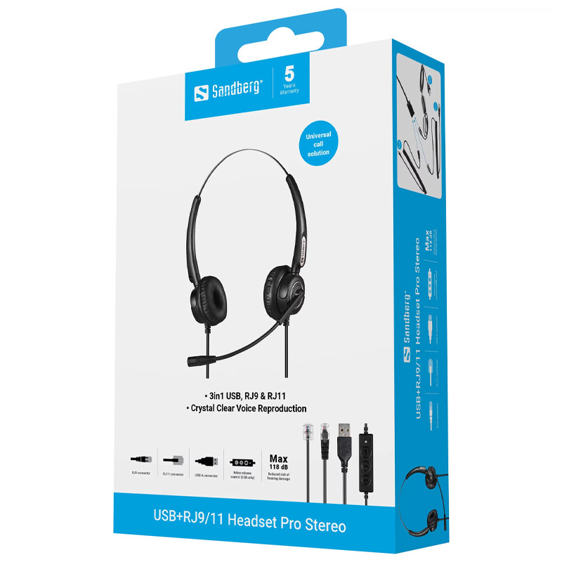 Micro Casque Sandberg 126-30 USB Noir en Tunisie