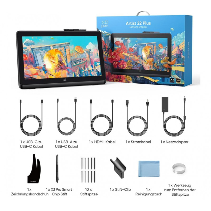 Tablette Graphique XP-Pen Artist 22 Plus 21.5'' Noir En Tunisie