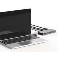 Station d'Accueil Sandberg Pro 136-61 USB-C 13En1 Gris en Tunisie Station d'Accueil Sandberg Pro 136-61 USB-C 13En1 Gris en Tunisie