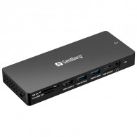 Station d'Accueil Sandberg  Pro 136-61 USB-C 13En1 Gris en Tunisie