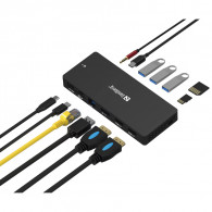 Station d'Accueil Sandberg  Pro 136-61 USB-C 13En1 Gris en Tunisie
