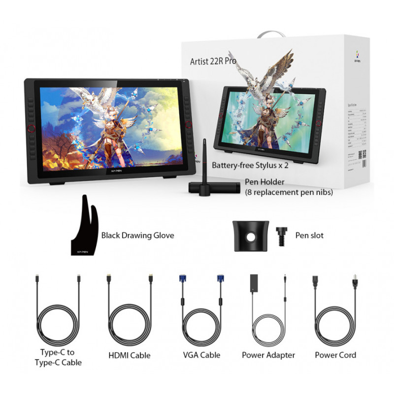 Tablette Graphique XP-Pen Artist 22R Pro 21.5'' Noir En Tunisie