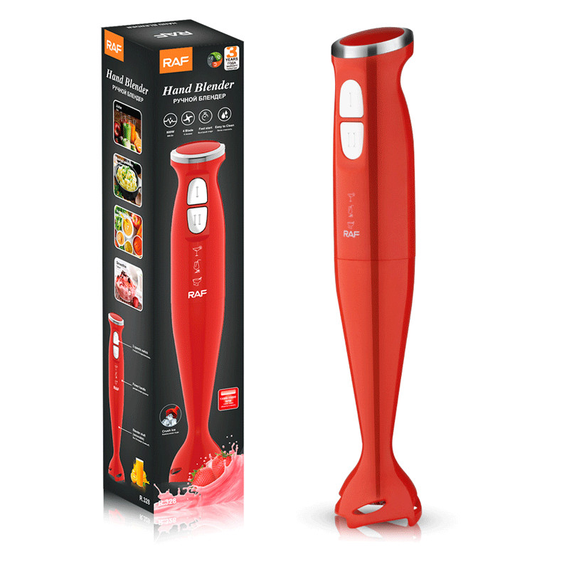 Mixeur Plongeant Raf R-328 800W Rouge en Tunisie