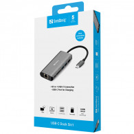 Station d'Accueil Sandberg 136-18 USB-C Gris en Tunisie Station d'Accueil Sandberg 136-18 USB-C Gris en Tunisie