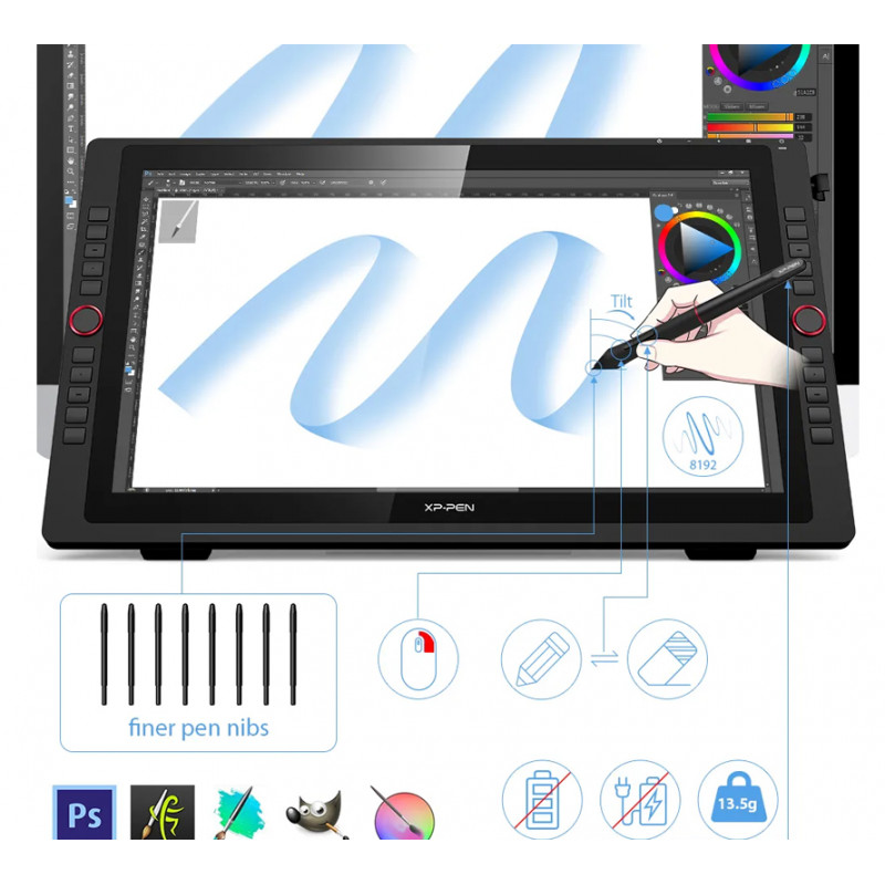 Tablette Graphique XP-Pen Artist 22R Pro 21.5'' Noir En Tunisie