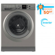 Machine à Laver Frontale Inverter Ariston NS823CGGMA 8Kg Silver