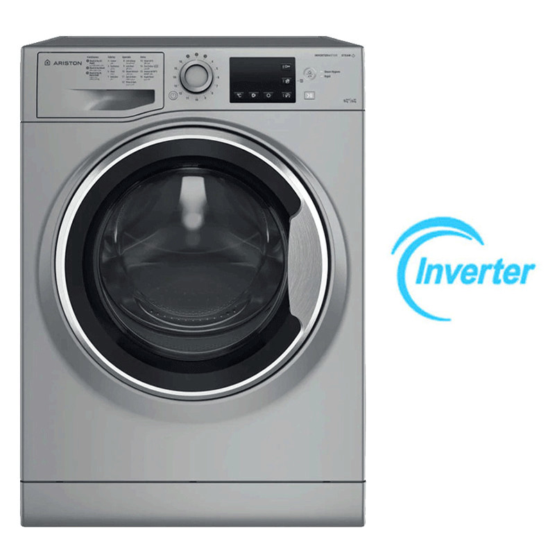 Lave Linge Séchant Ariston NDB96SSEX Inverter 9Kg Gris en Tunisie