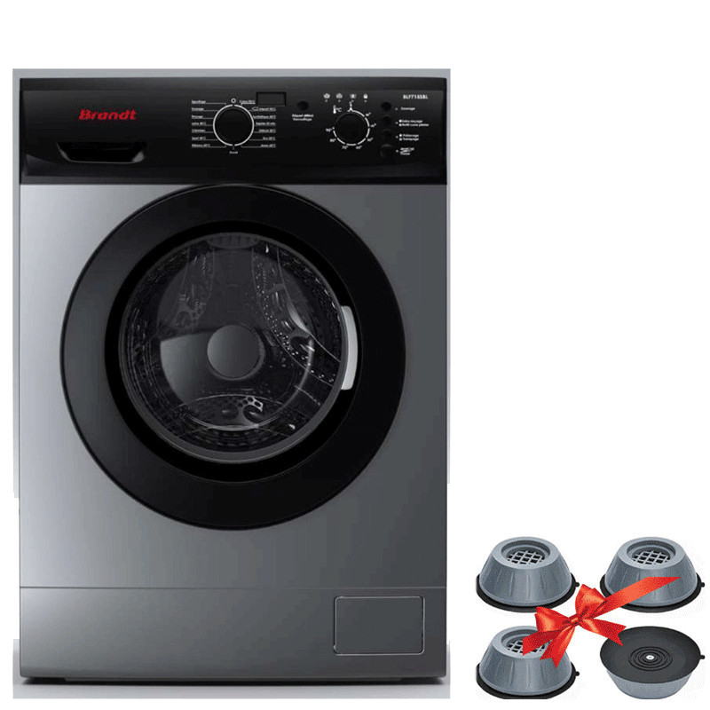 Machine à Laver Frontale Brandt BLF 7Kg Silver Machine à Laver Frontale Brandt BLF 7Kg Silver