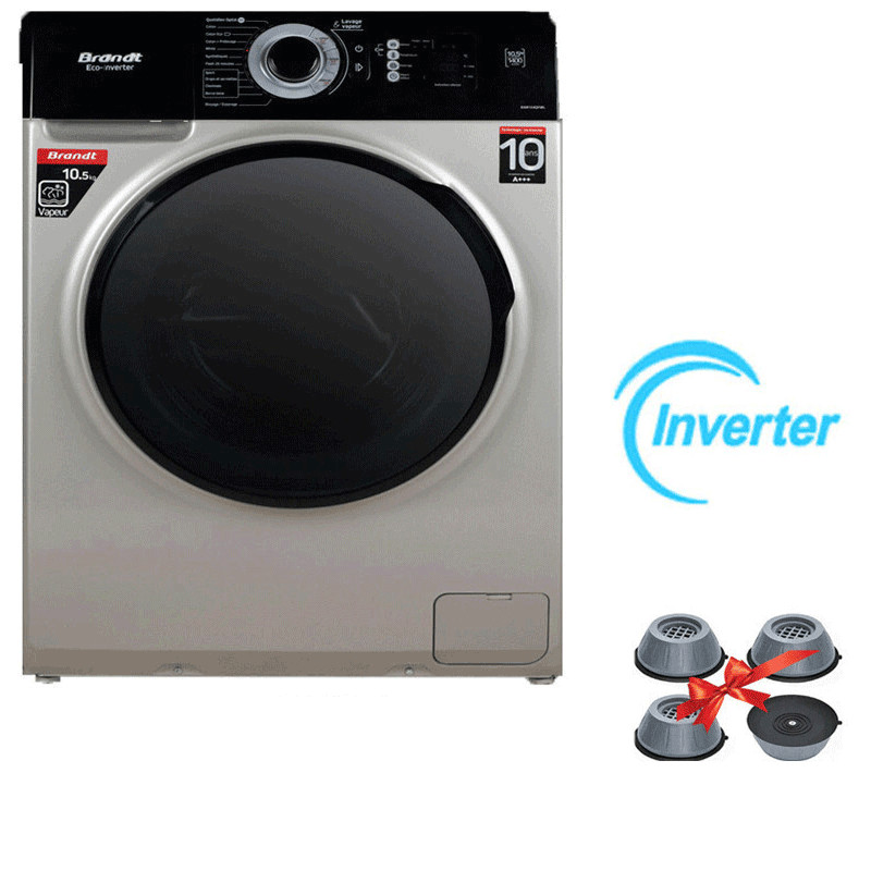 Lave Linge Frontale BRANDT 8Kg Silver (BAM84SBL)