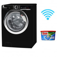 Lave linge Frontale Hoover 9 Kg Noir (H3WS-495TACBE-80)