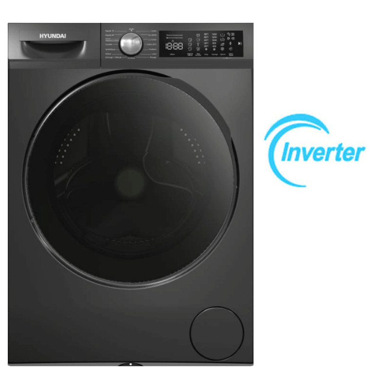 Machine à Laver Hyundai HYN-WM1014001-DG01 Inverter 10Kg Gris en Tunisie Machine à Laver Hyundai HYN-WM1014001-DG01 Inverter 10Kg Gris en Tunisie