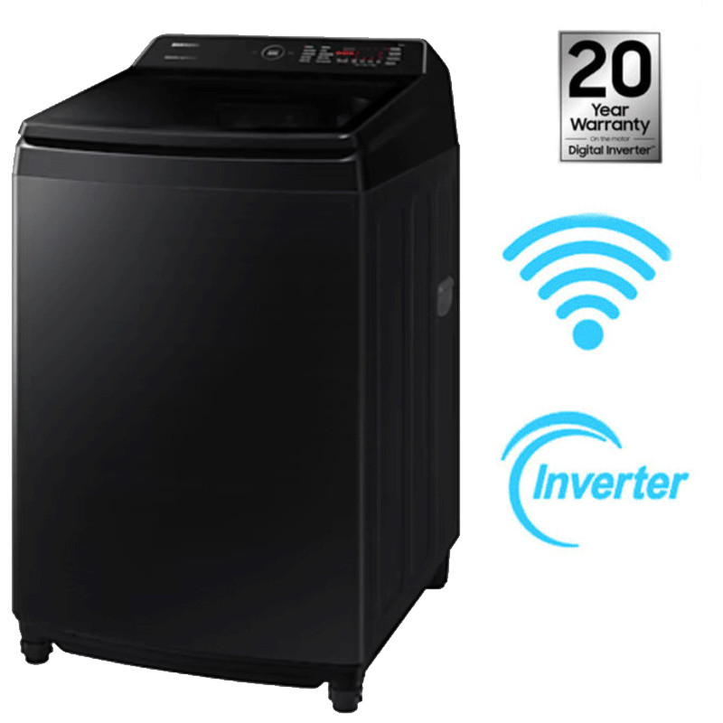 Machine à Laver Samsung WA80F19S8BNQ Inverter 19Kg Noir En Tunisie