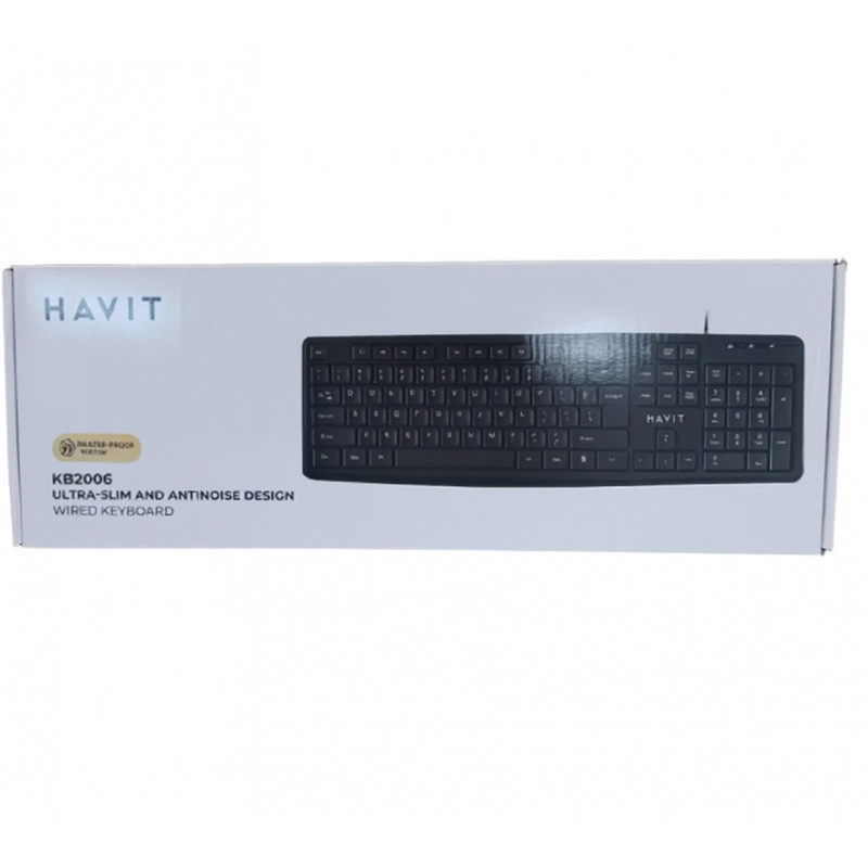 Clavier Havit Ultra Slim HV-KB206 Noir En Tunisie