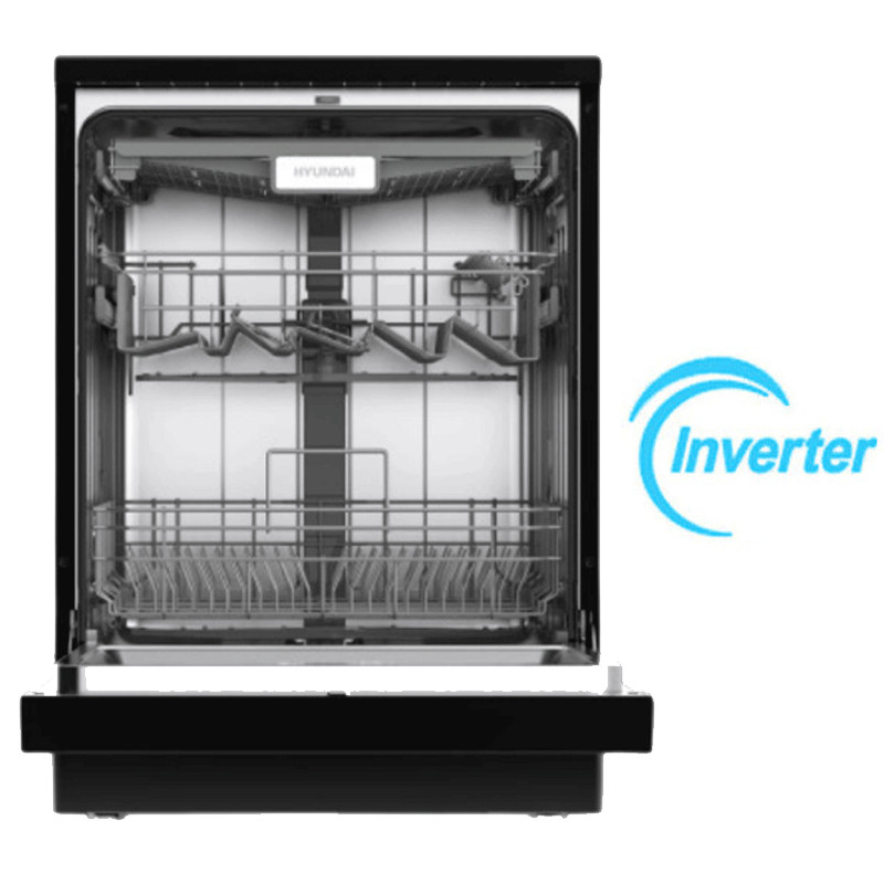 Lave Vaisselle Hyundai HYN-FSDW15P8BIX Inverter 15 Couverts Noir en Tunisie