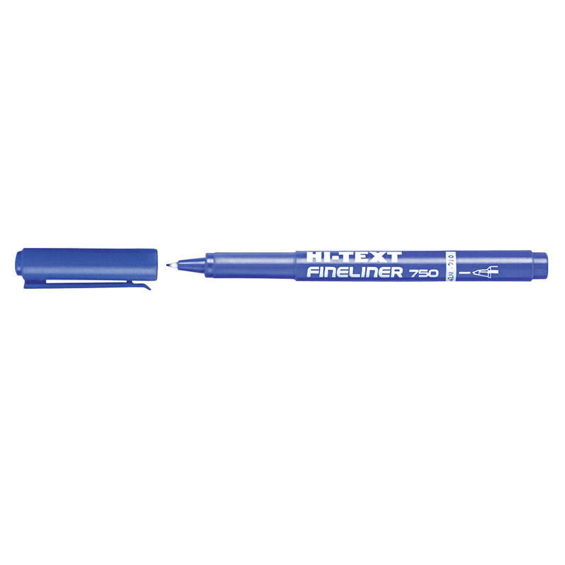 Stylo à Pointe Fine Hi-Text 750 1mm Bleu En Tunisie