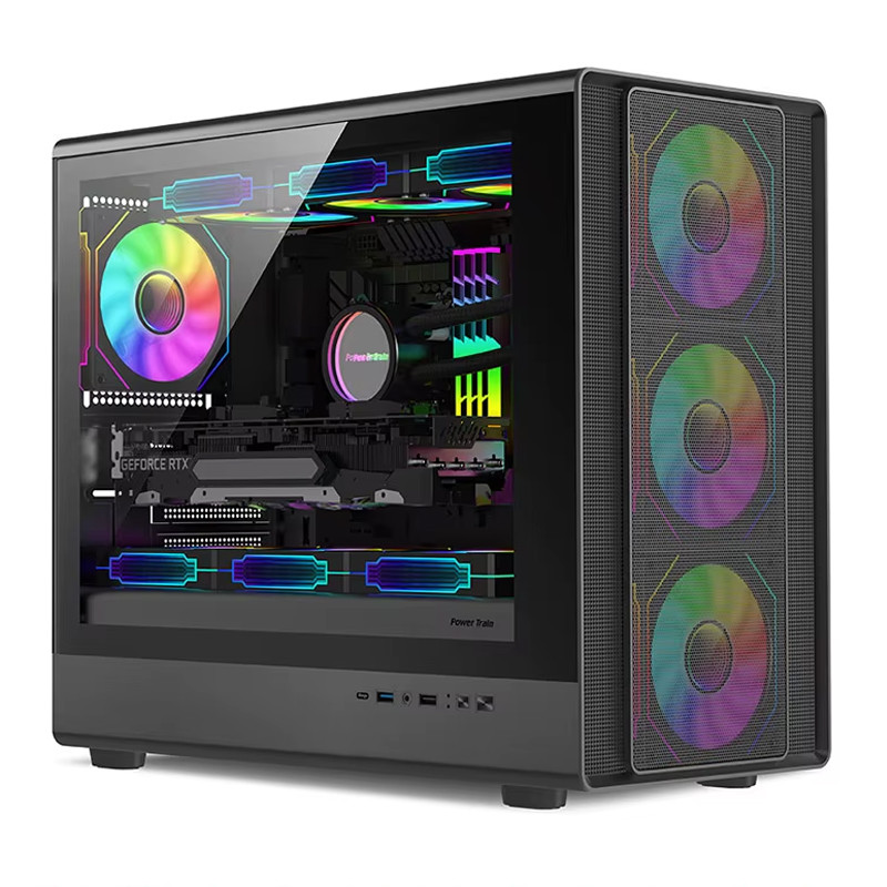 Boitier Gaming Power Train N1 M-ATX RGB Noir en Tunisie