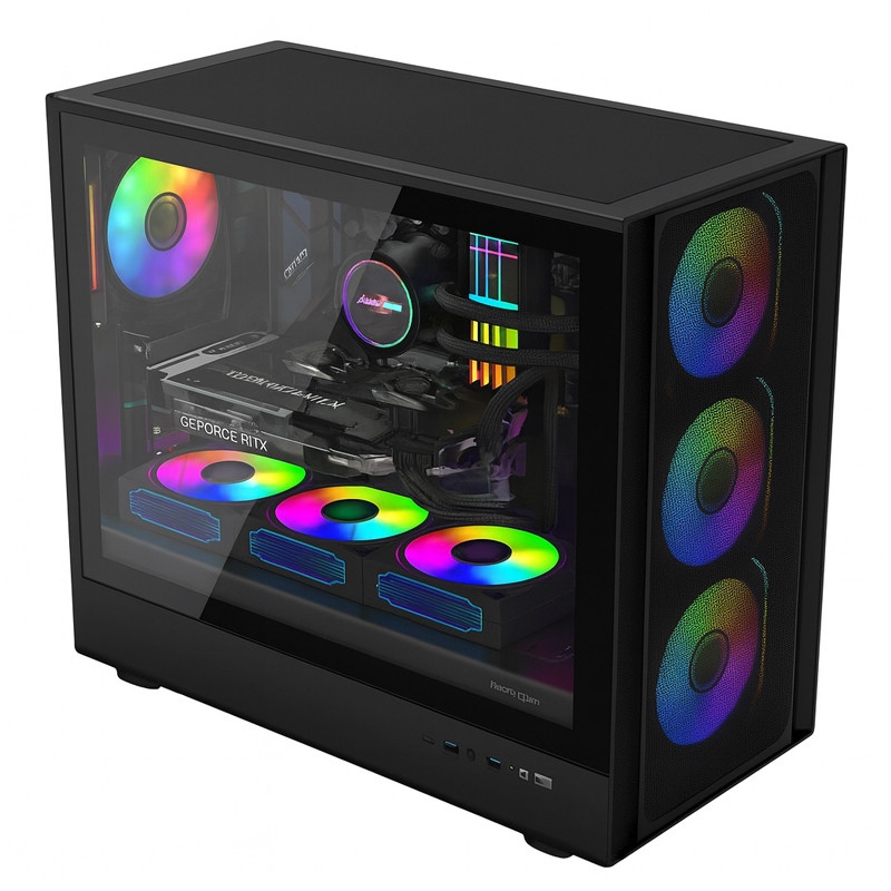 Boitier Gaming Power Train N1 M-ATX RGB Noir en Tunisie