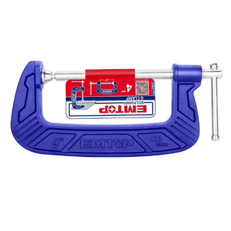 Serre Joint Emtop ECLPG0401 4"/100 mm Bleu en Tunisie