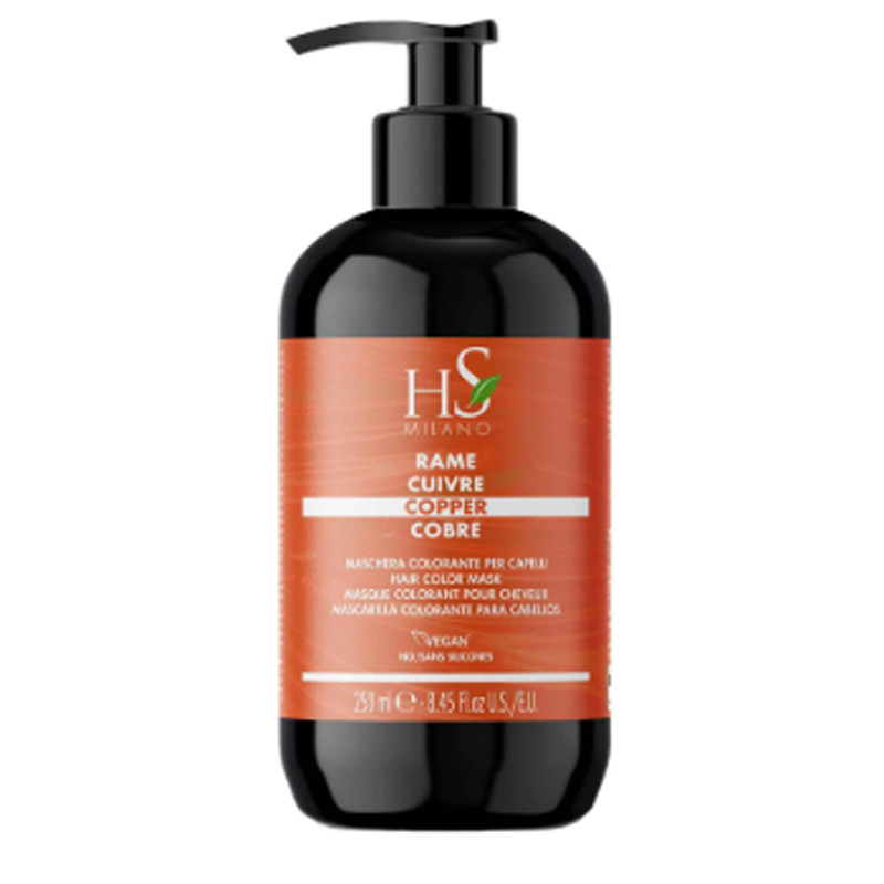 HS Milano Masque Colorant Pour Cheveux Cuivré 250ml En Tunisie HS Milano Masque Colorant Pour Cheveux Cuivré 250ml En Tunisie