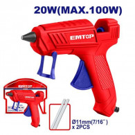 Pistolet à Colle Emtop EGGU1401 Rouge & Bleu en Tunisie