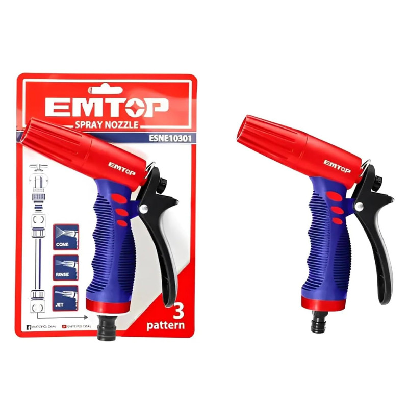 Pistolet a eau de Jardin a 3 Voies Emtop ESNE10301 En Tunisie