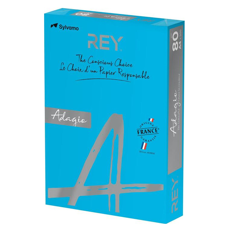 Papier Couleur REY Adagio A4 80g 500 Feuilles Bleu  Intense en Tunisie