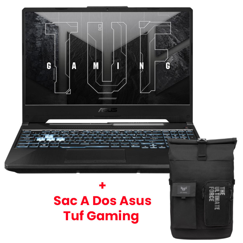 Pc Portable Gamer Asus Tuf Gaming A15 FA506NCR Ryzen 7 16Go 512Go SSD Windows 11 RTX 3050