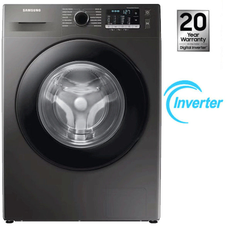 Machine à Laver Frontale Samsung WW90TAO46AX1MF Inverter 9Kg Silver en Tunisie