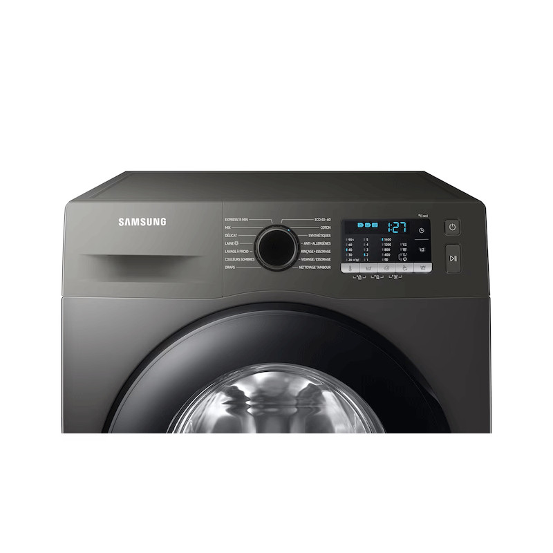 Machine à Laver Frontale Samsung WW90TAO46AX1MF Inverter 9Kg Silver en Tunisie